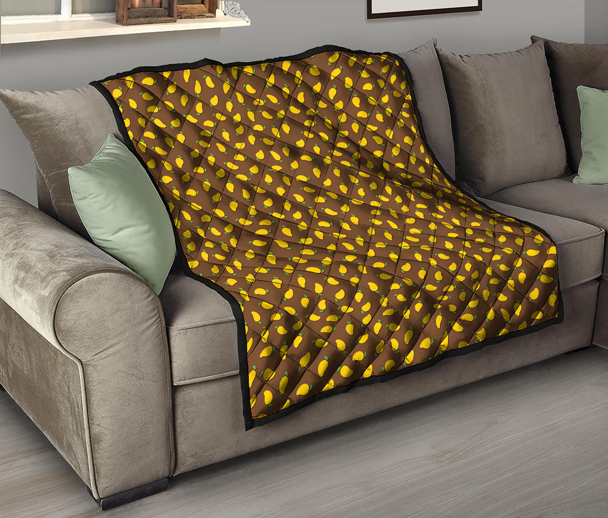 Cute Mango Pattern Print Quilt