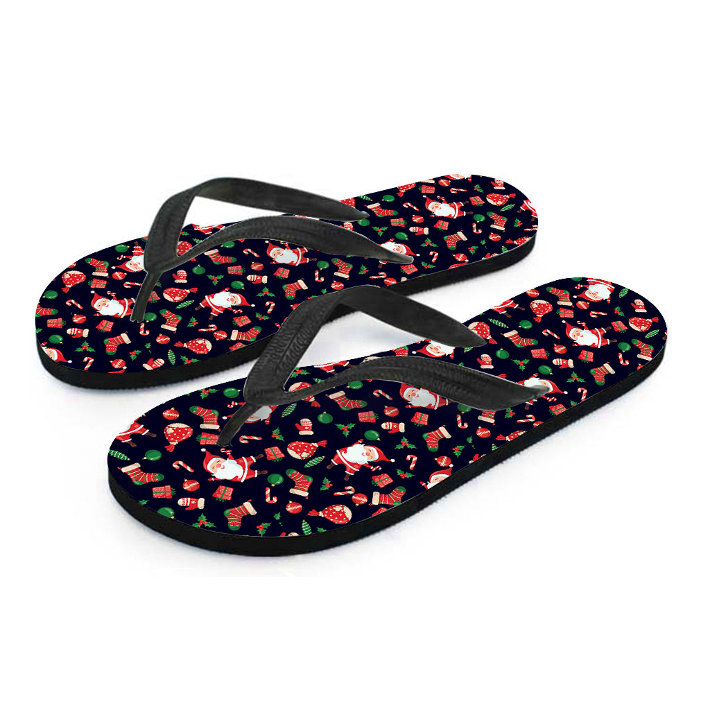 Cute Merry Christmas Pattern Print Flip Flops