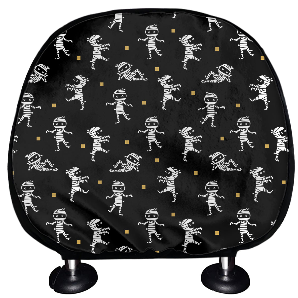 Cute Mummy Pattern Print Car Headrest Covers