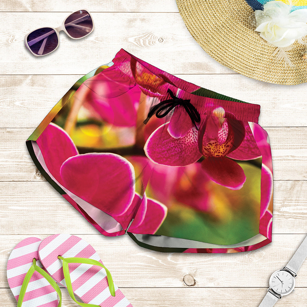Cute Orchid Print Women's Shorts