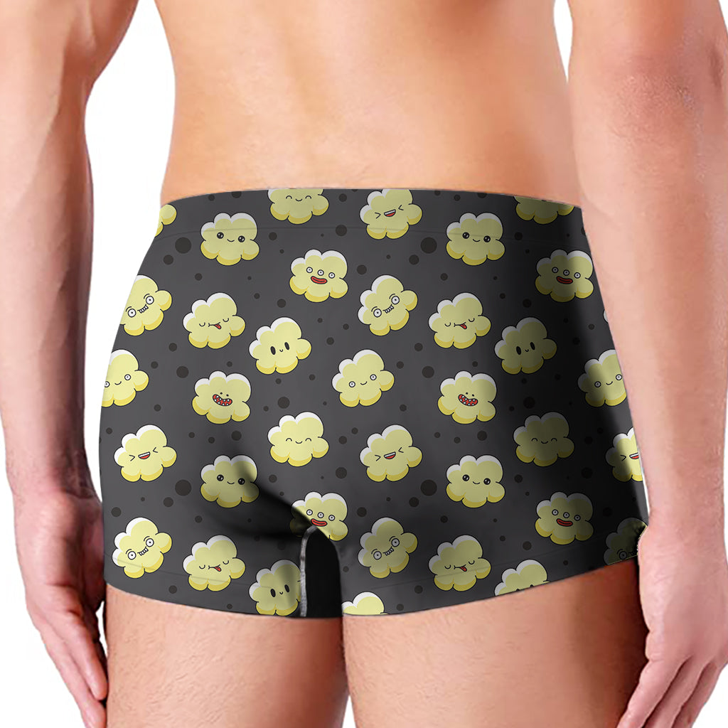 Cute Popcorn Pattern Print Men's Boxer Briefs