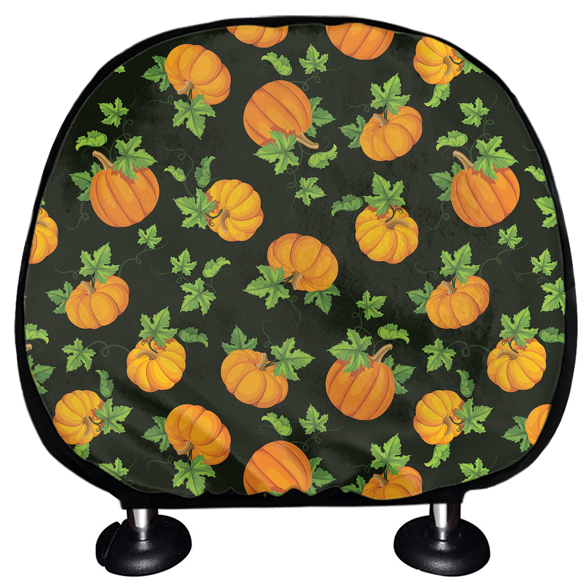 Cute Pumpkin Pattern Print Car Headrest Covers