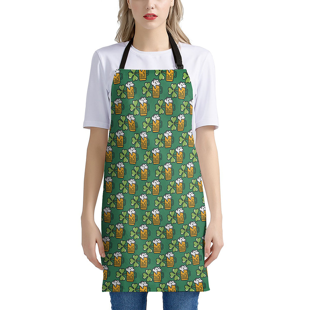 Cute Saint Patrick's Day Pattern Print Apron