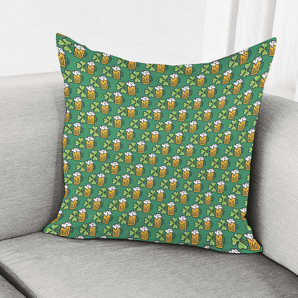 Cute Saint Patrick's Day Pattern Print Pillow Cover