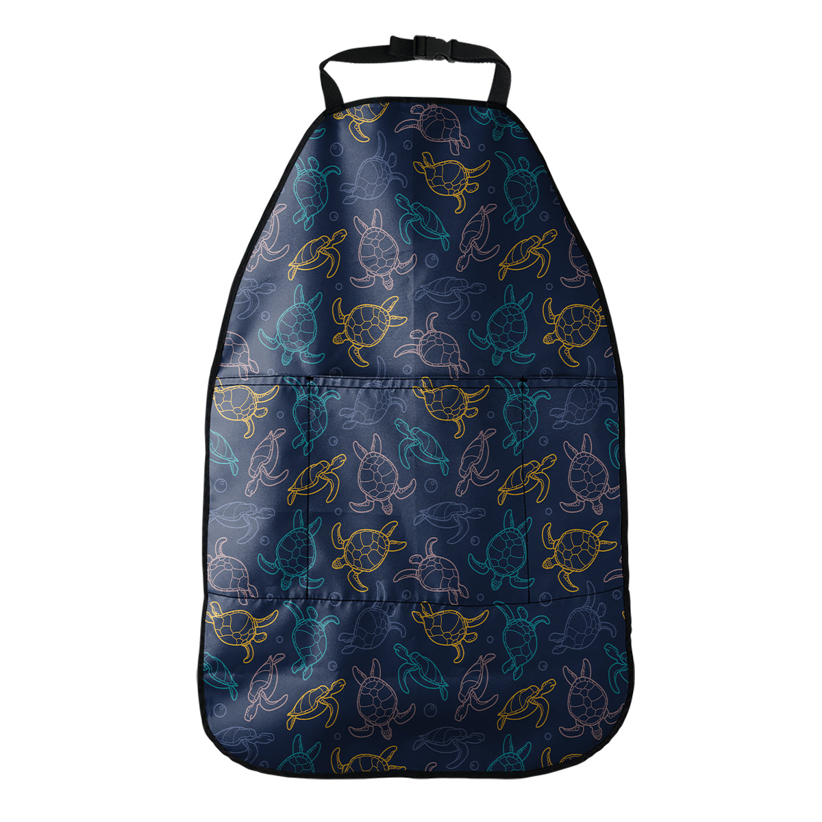 Cute Sea Turtle Pattern Print Car Seat Organizers