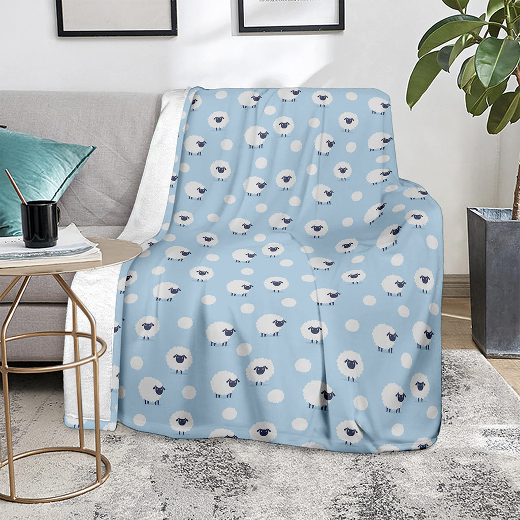 Cute Sheep Pattern Print Blanket