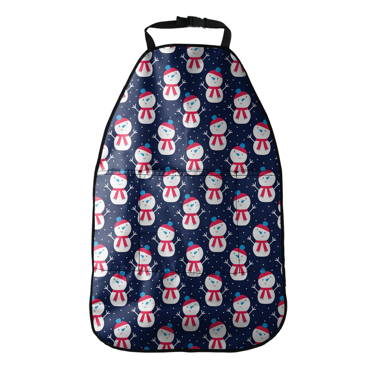 Cute Snowman Pattern Print Car Seat Organizers