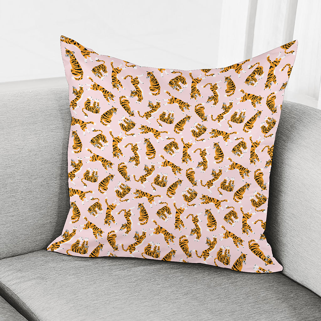 Cute Tiger Pattern Print Pillow Cover