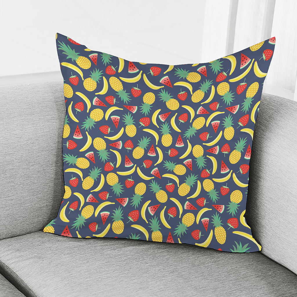 Cute Tropical Fruits Pattern Print Pillow Cover