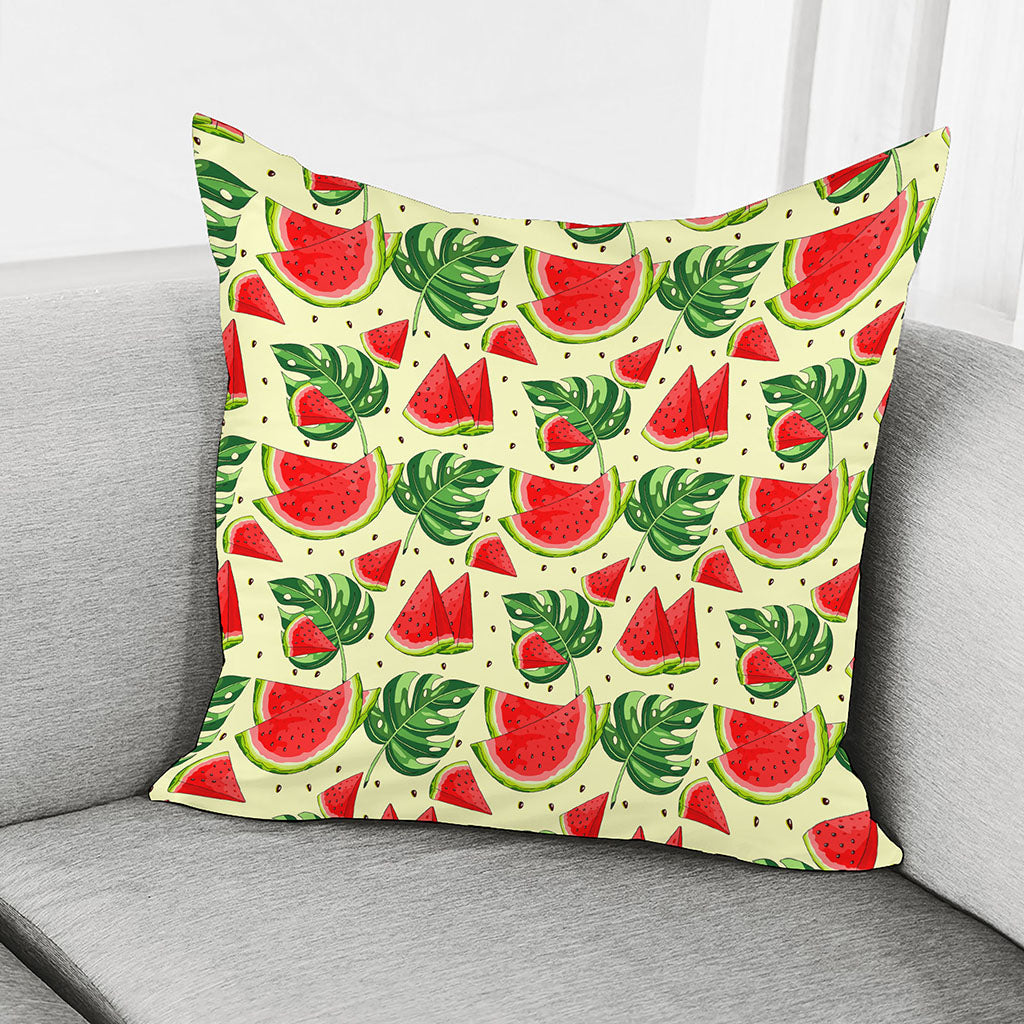 Cute Tropical Watermelon Pattern Print Pillow Cover
