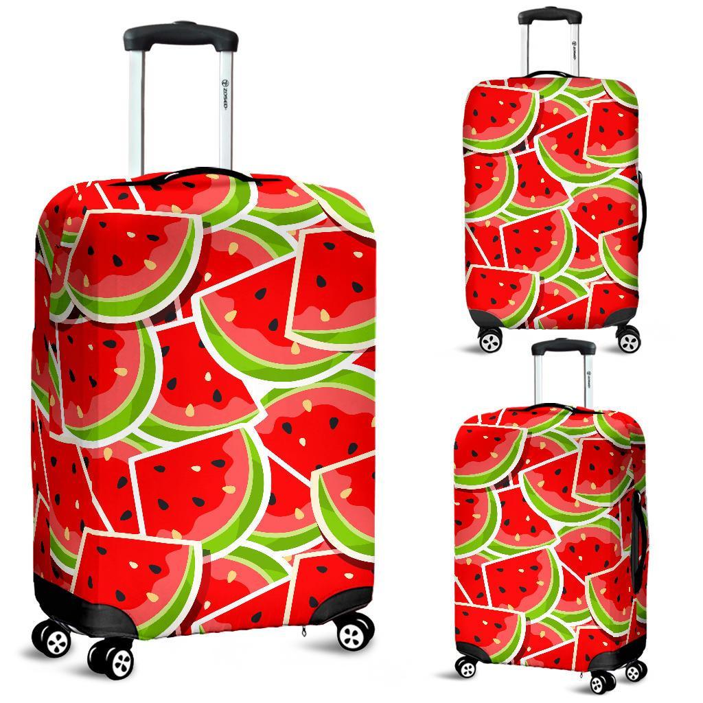 Cute Watermelon Slices Pattern Print Luggage Cover GearFrost