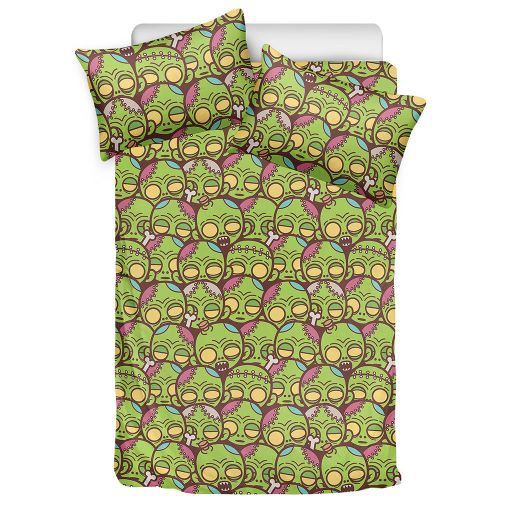 Cute Zombie Pattern Print Duvet Cover Bedding Set