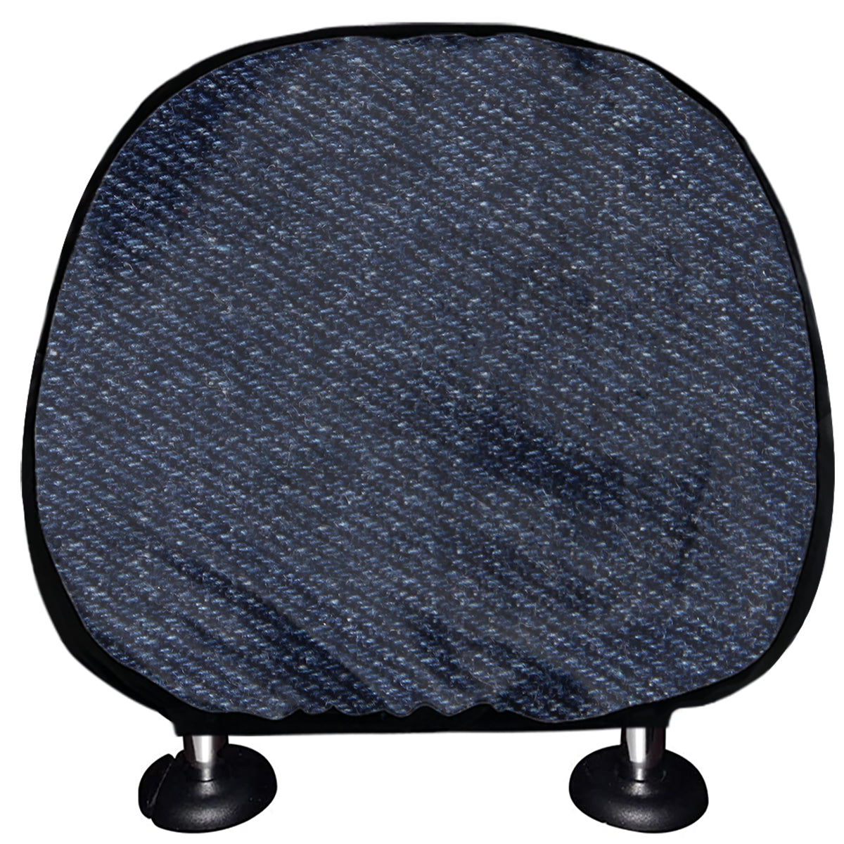 Dark Blue Denim Jeans Print Car Headrest Covers
