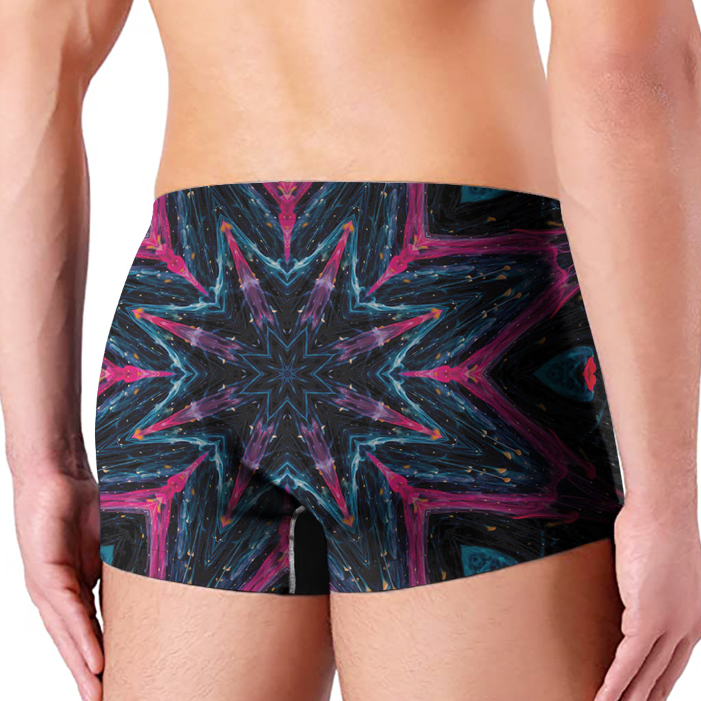 Dark Cloud Kaleidoscope Print Men's Boxer Briefs