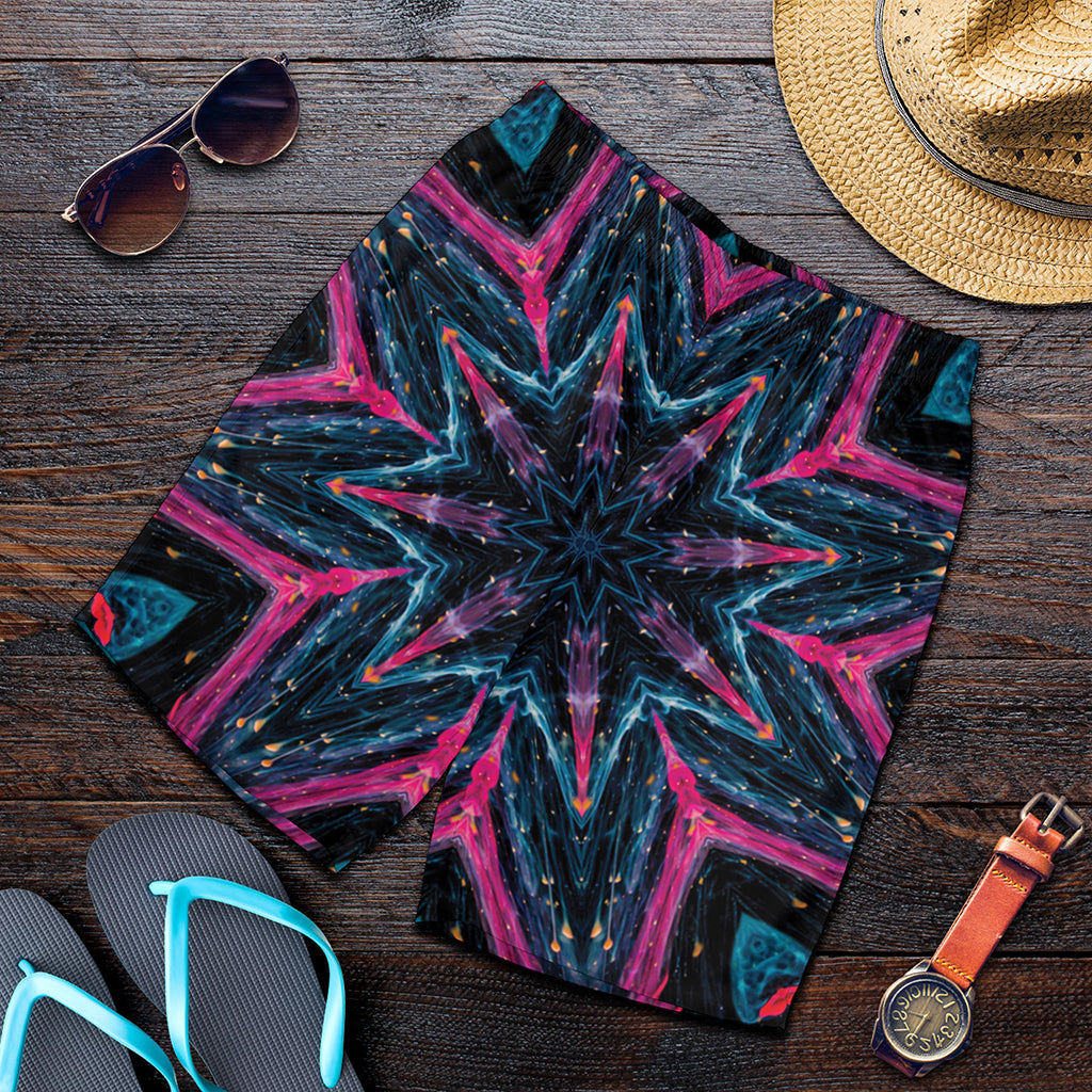 Dark Cloud Kaleidoscope Print Men's Shorts