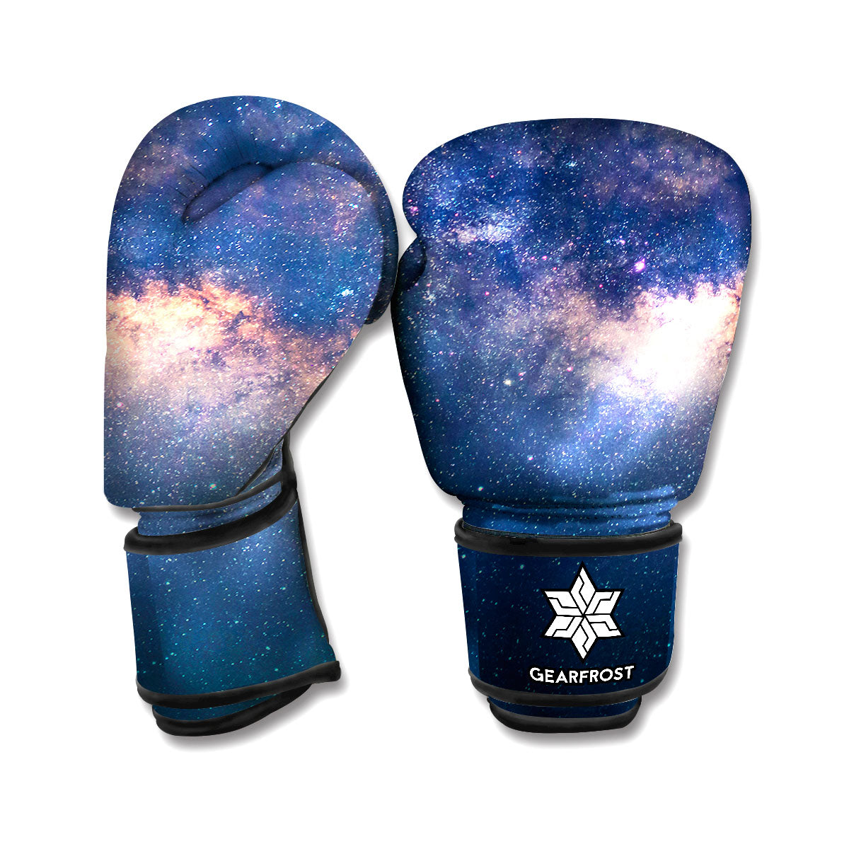 Dark Milky Way Galaxy Space Print Boxing Gloves