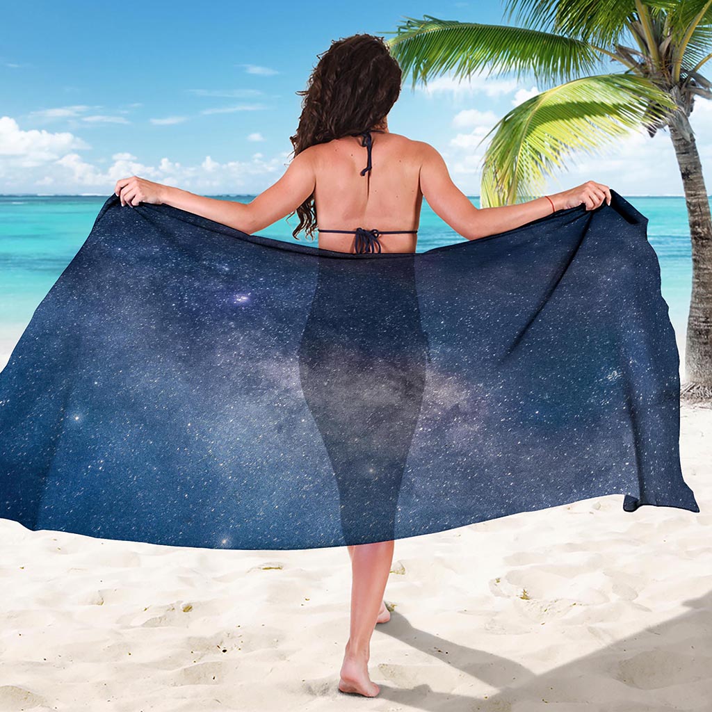 Dark Nebula Universe Galaxy Space Print Beach Sarong Wrap