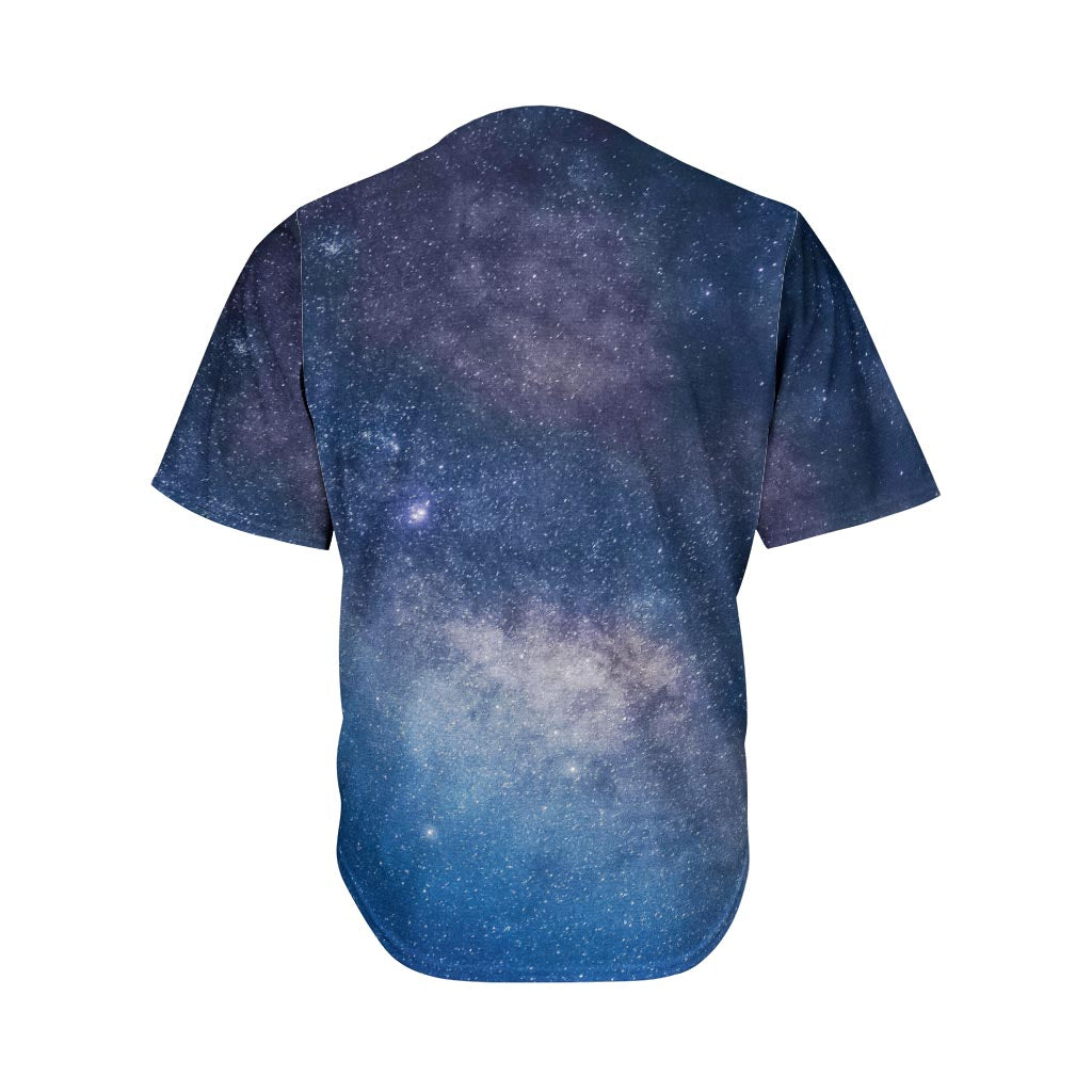 Dark Nebula Universe Galaxy Space Print Men's Baseball Jersey