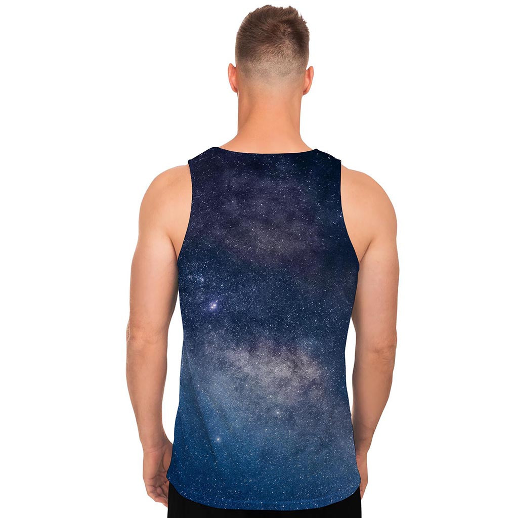 Dark Nebula Universe Galaxy Space Print Men's Tank Top