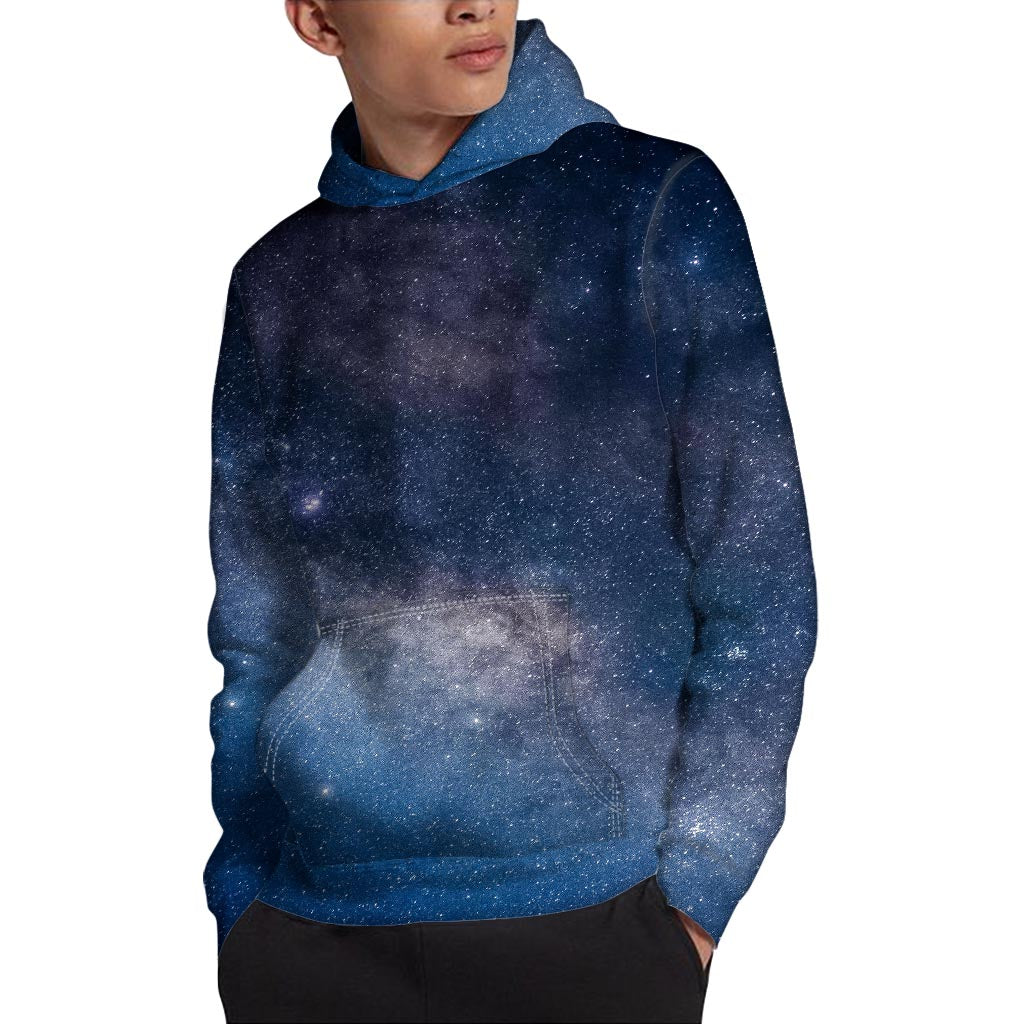Dark Nebula Universe Galaxy Space Print Pullover Hoodie
