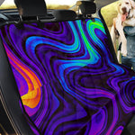 Dark Psychedelic Trippy Print Pet Car Back Seat Cover