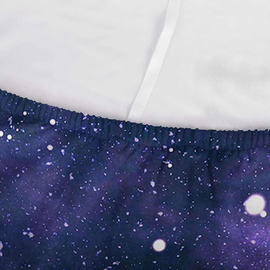 Dark Purple Galaxy Outer Space Print Sofa Cover