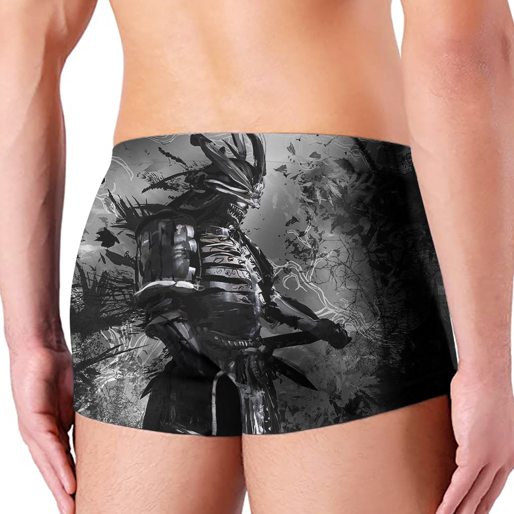Dark Samurai Warrior Print Men's Boxer Briefs