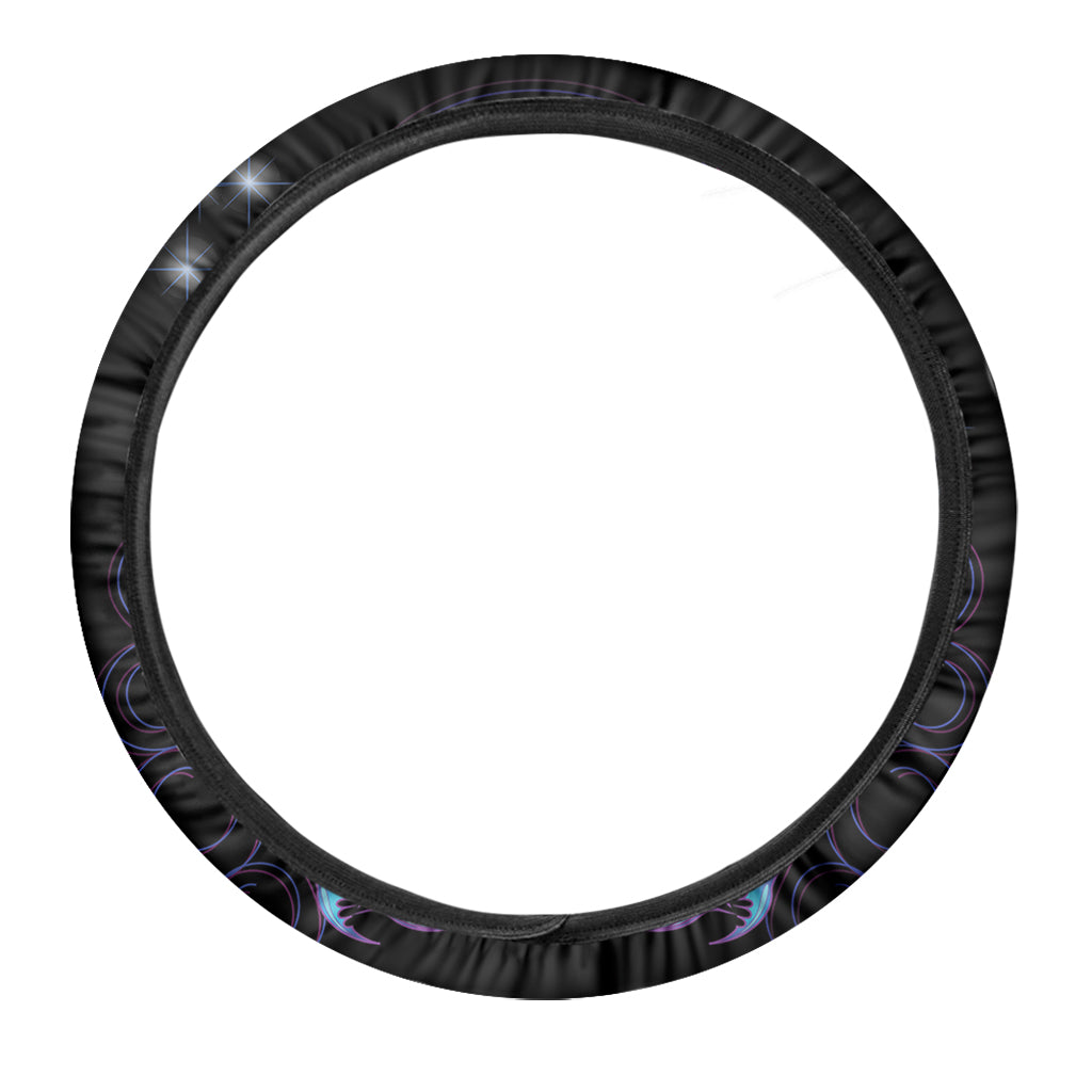 Dark Scorpio Zodiac Sign Print Car Steering Wheel Cover