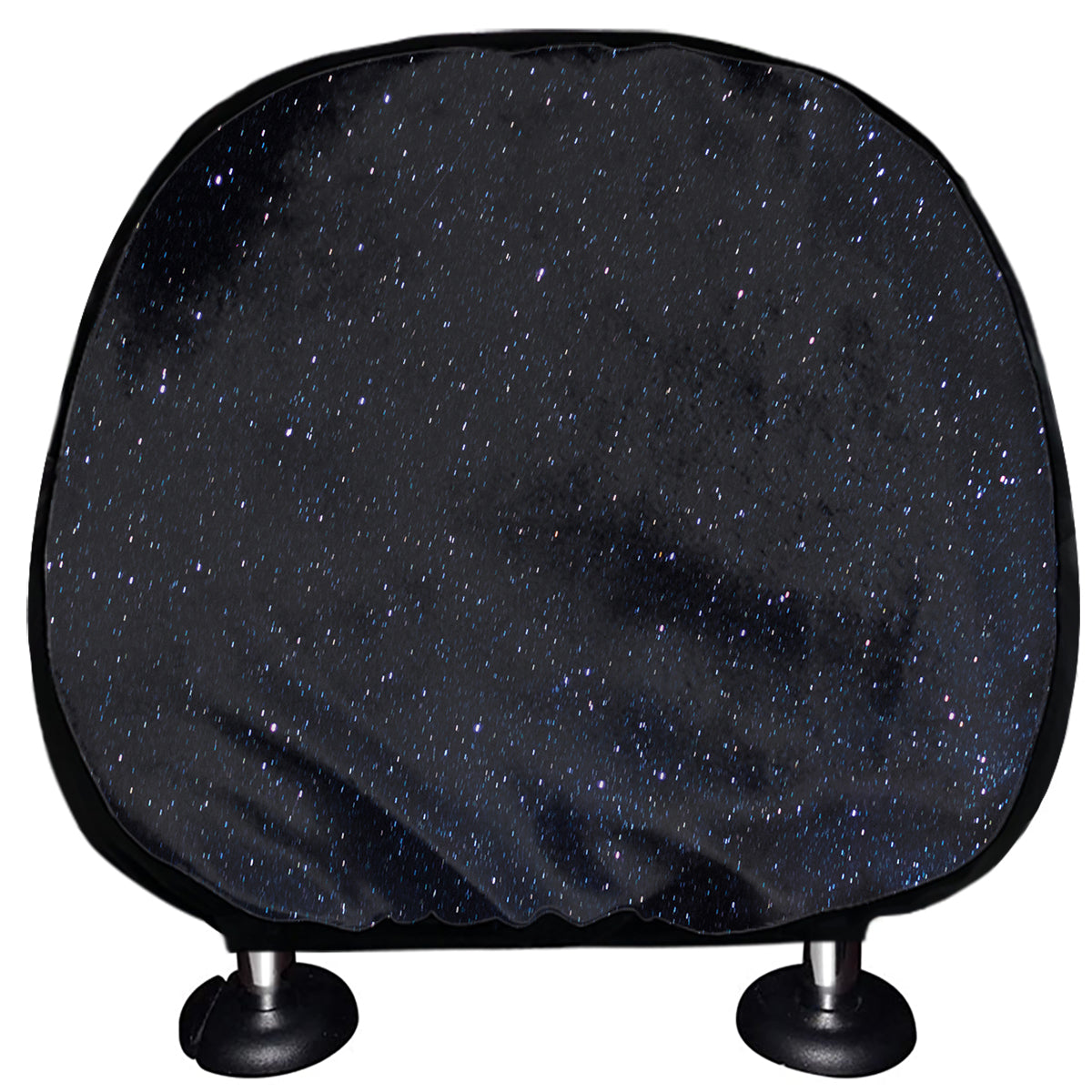Dark Space Print Car Headrest Covers