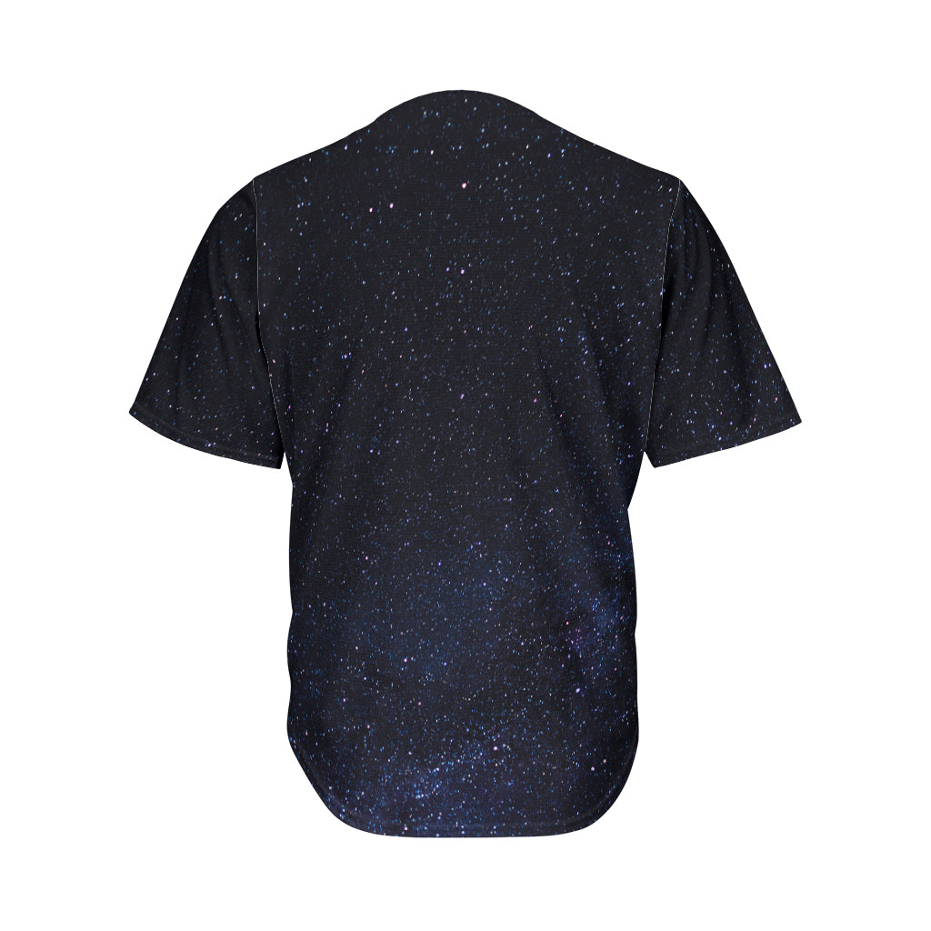 Dark Space Print Men's Baseball Jersey