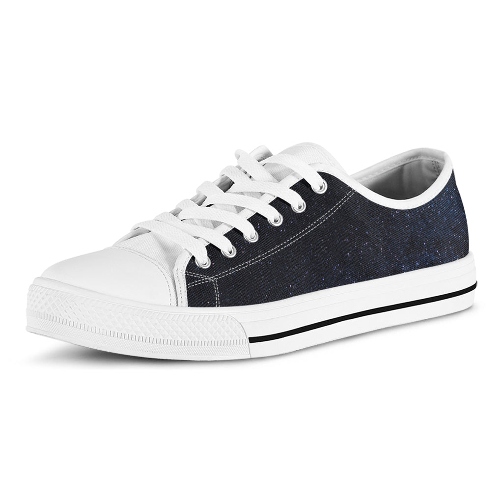 Dark Space Print White Low Top Shoes