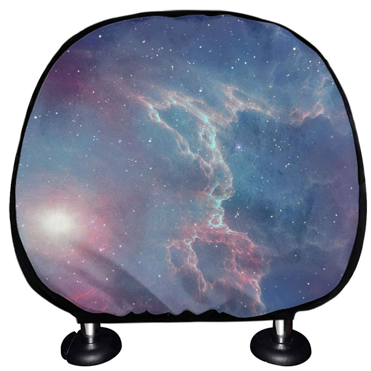 Dark Universe Galaxy Deep Space Print Car Headrest Covers