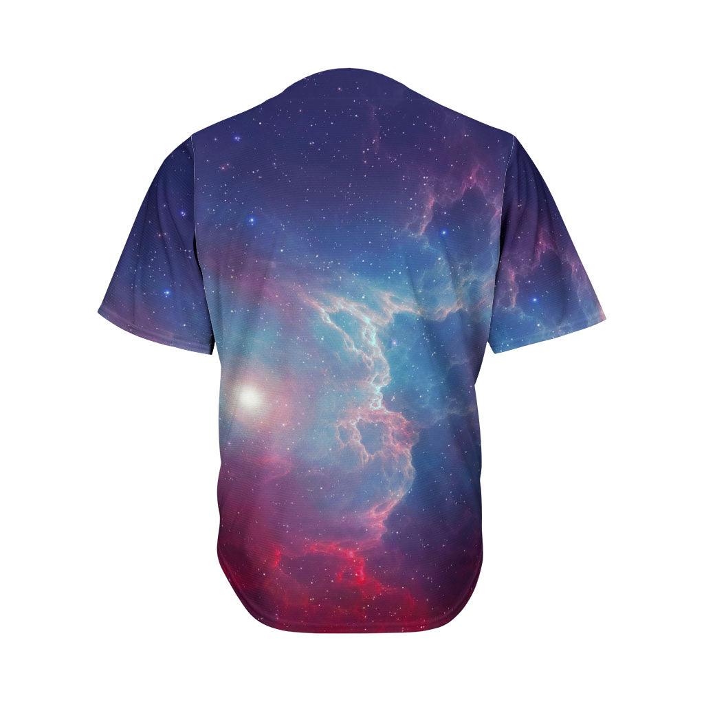 Dark Universe Galaxy Deep Space Print Men's Baseball Jersey