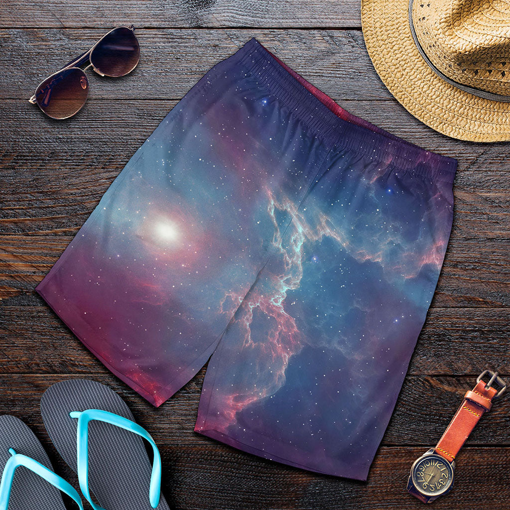 Dark Universe Galaxy Deep Space Print Men's Shorts
