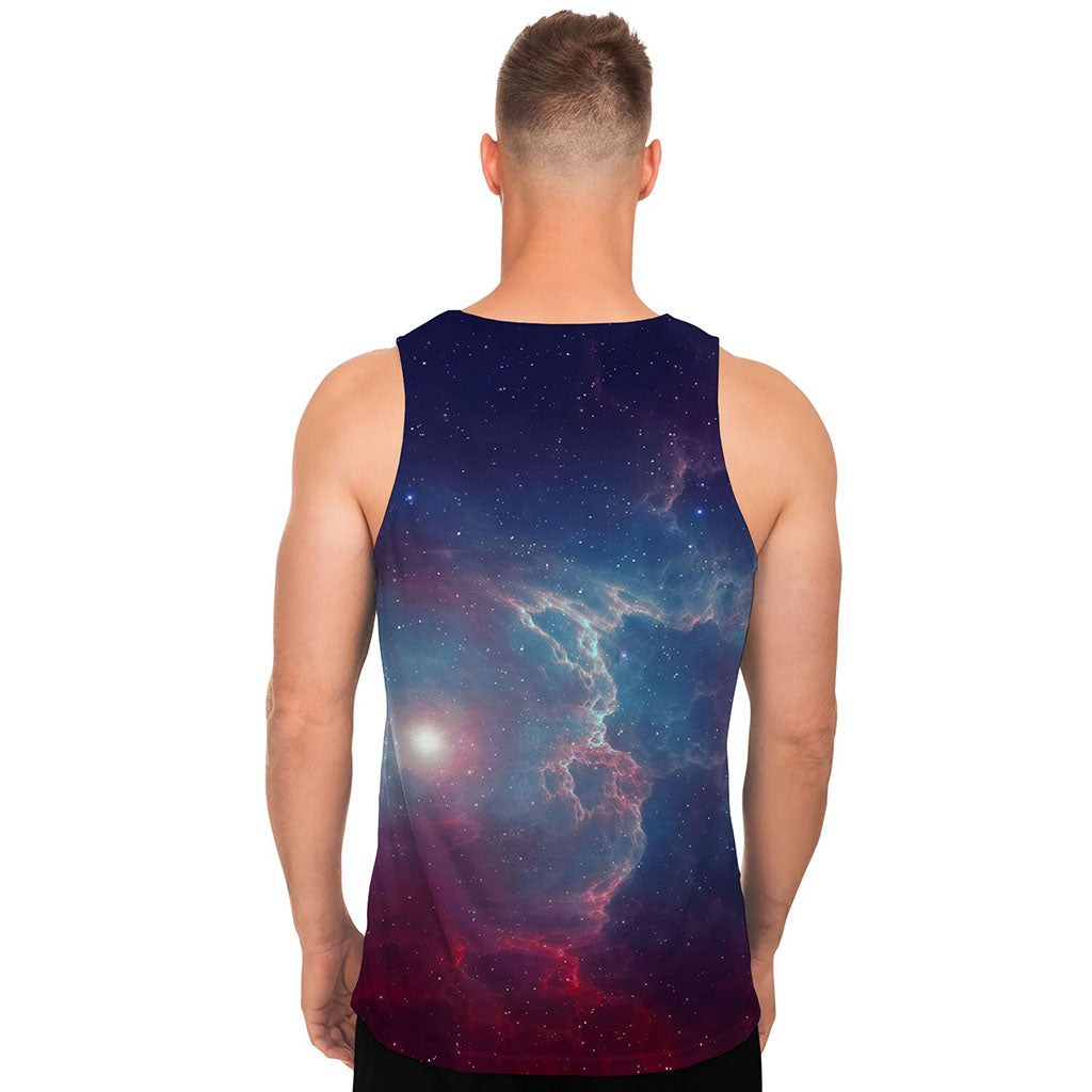 Dark Universe Galaxy Deep Space Print Men's Tank Top