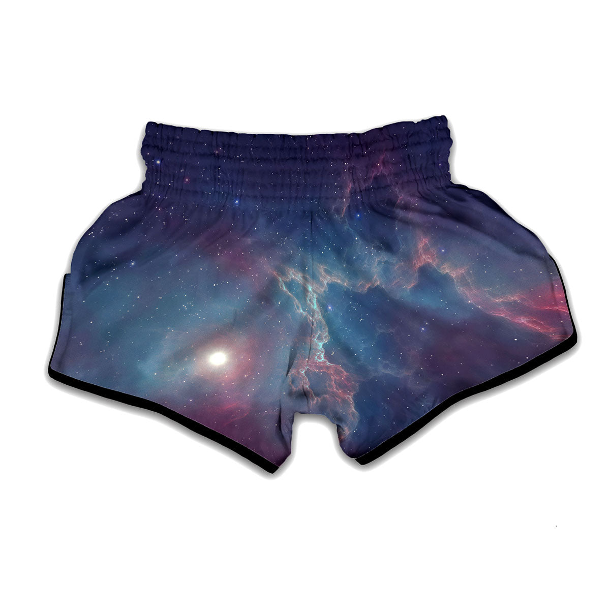 Dark Universe Galaxy Deep Space Print Muay Thai Boxing Shorts