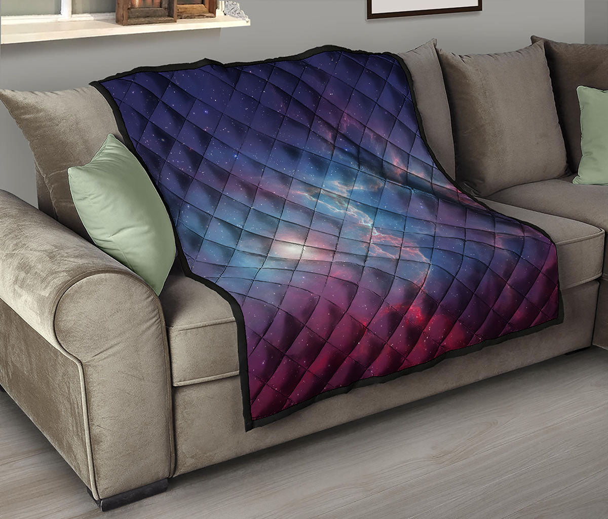 Dark Universe Galaxy Deep Space Print Quilt