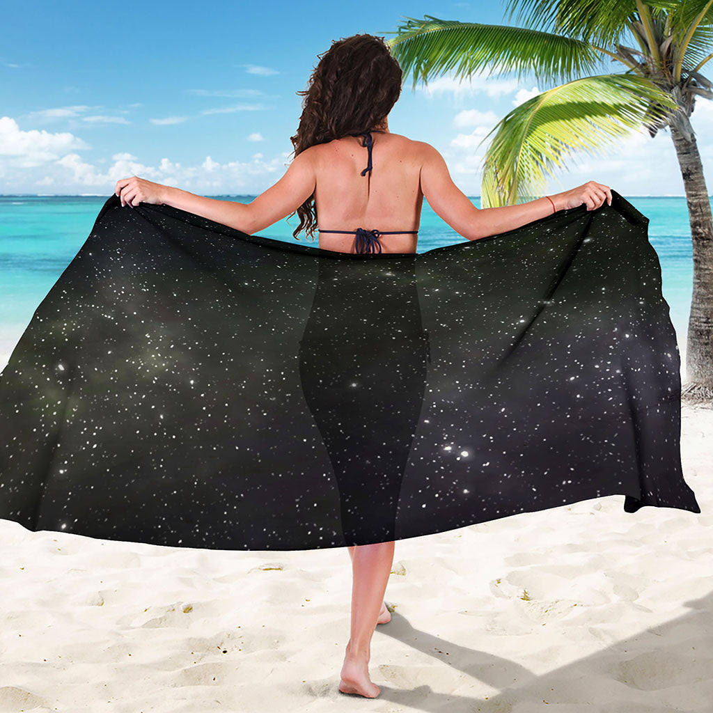 Dark Universe Galaxy Outer Space Print Beach Sarong Wrap