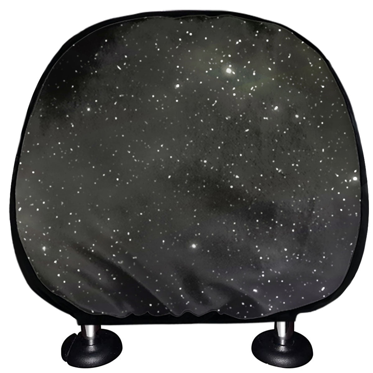 Dark Universe Galaxy Outer Space Print Car Headrest Covers