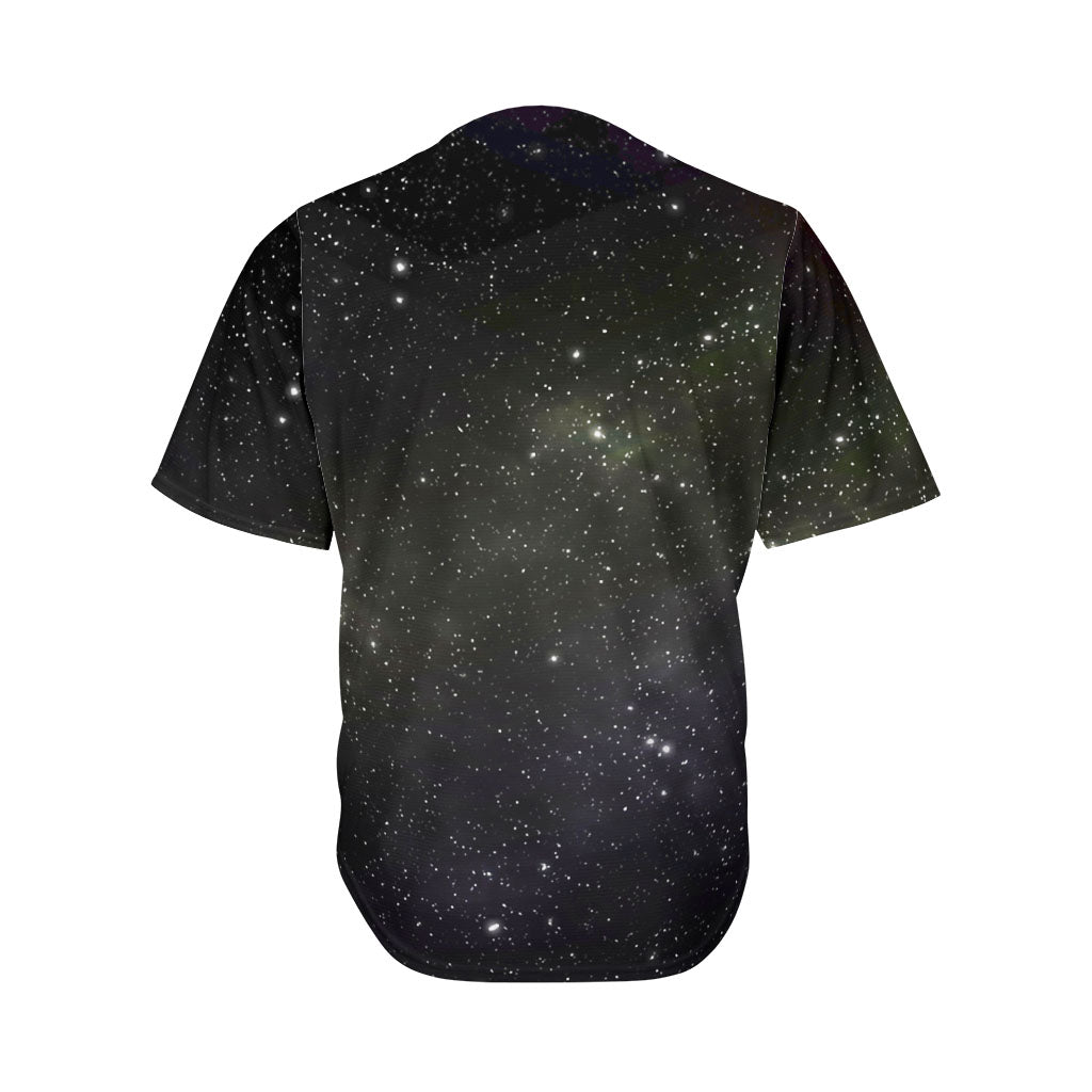 Dark Universe Galaxy Outer Space Print Men's Baseball Jersey