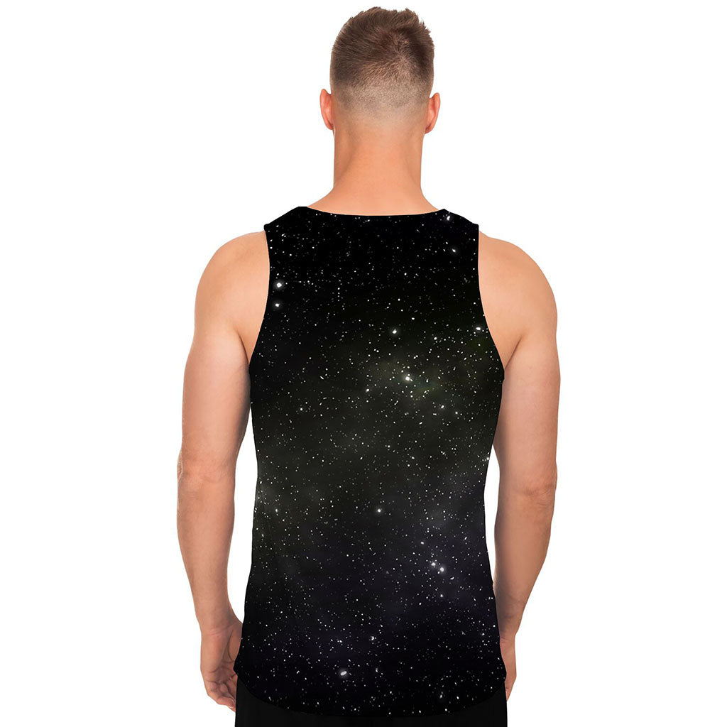 Dark Universe Galaxy Outer Space Print Men's Tank Top