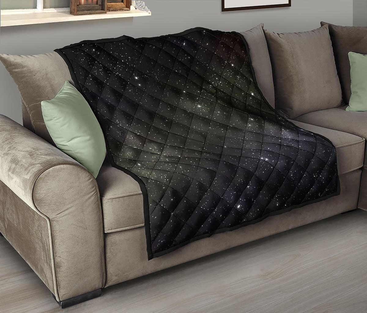 Dark Universe Galaxy Outer Space Print Quilt