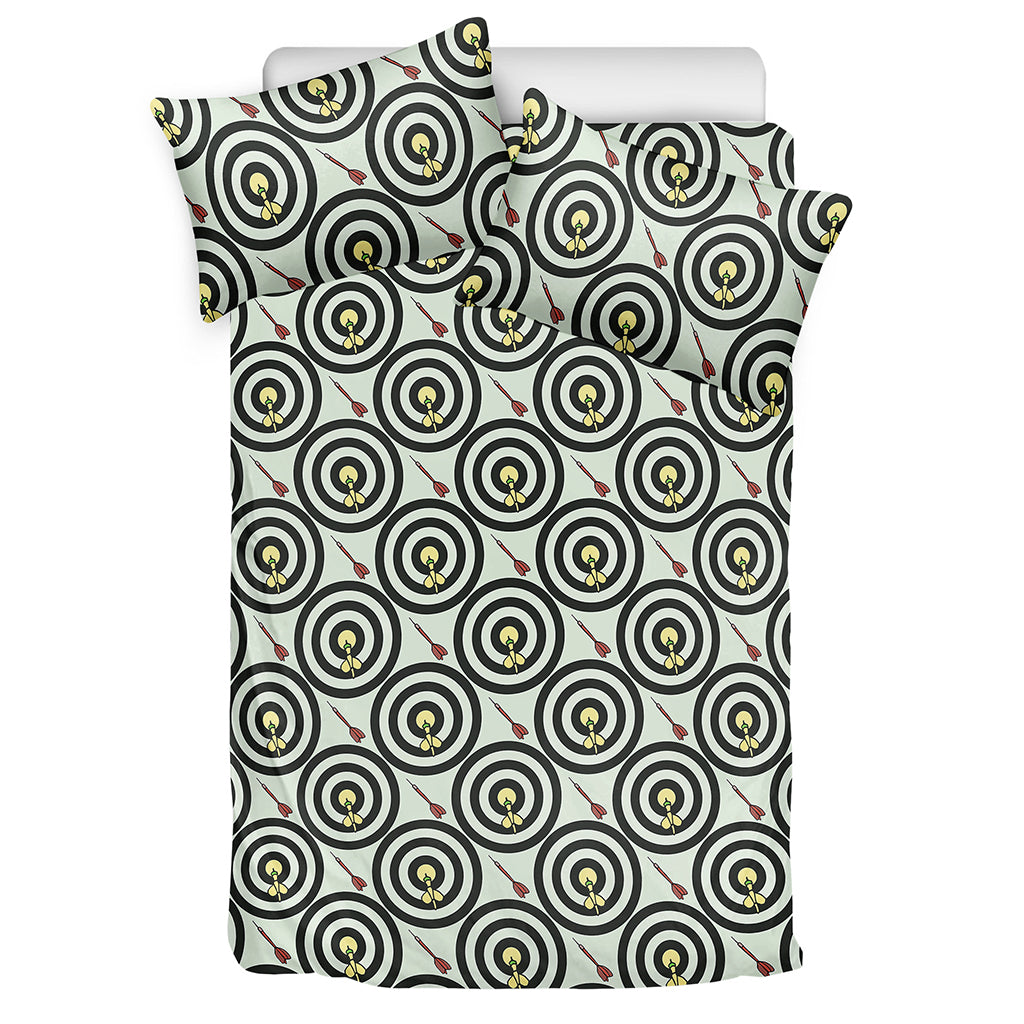 Dartboard Cartoon Pattern Print Duvet Cover Bedding Set