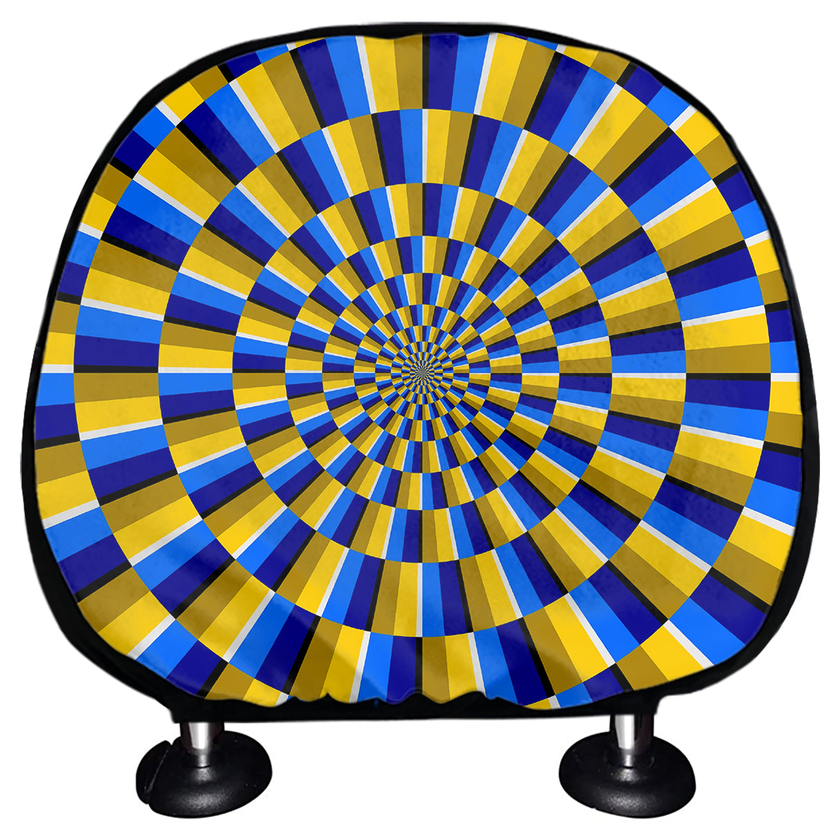 Dartboard Moving Optical Illusion Car Headrest Covers