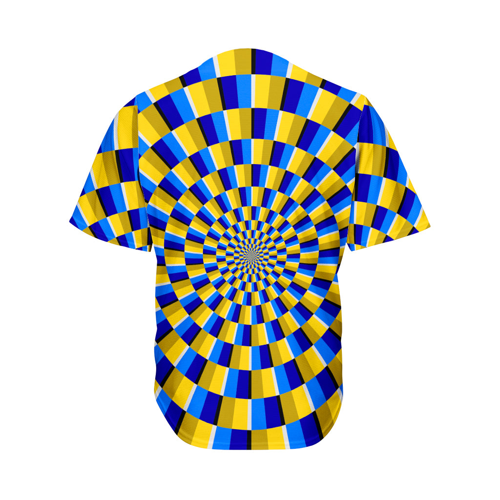 Dartboard Moving Optical Illusion Men's Baseball Jersey