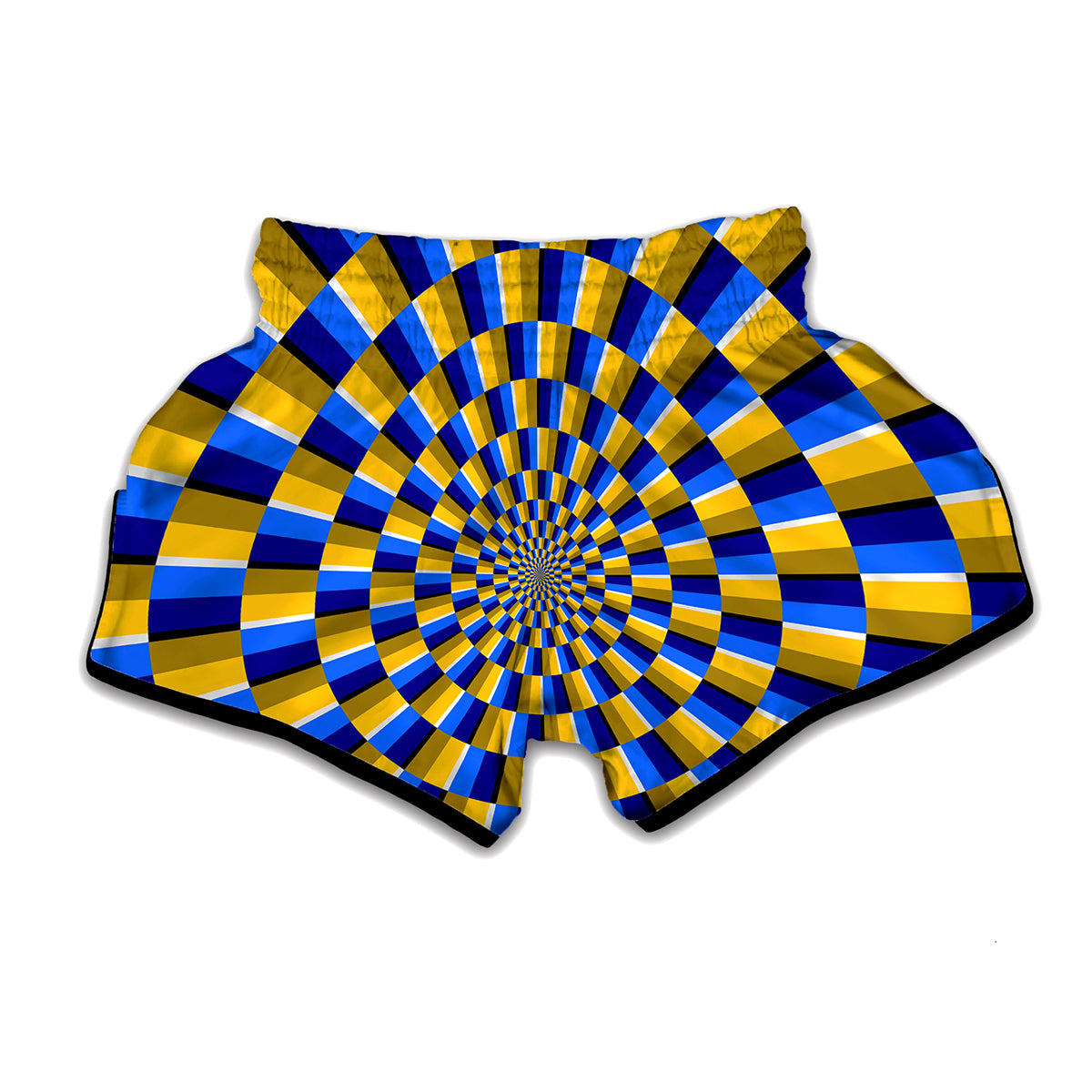 Dartboard Moving Optical Illusion Muay Thai Boxing Shorts