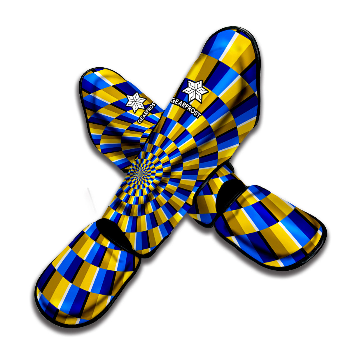 Dartboard Moving Optical Illusion Muay Thai Shin Guard