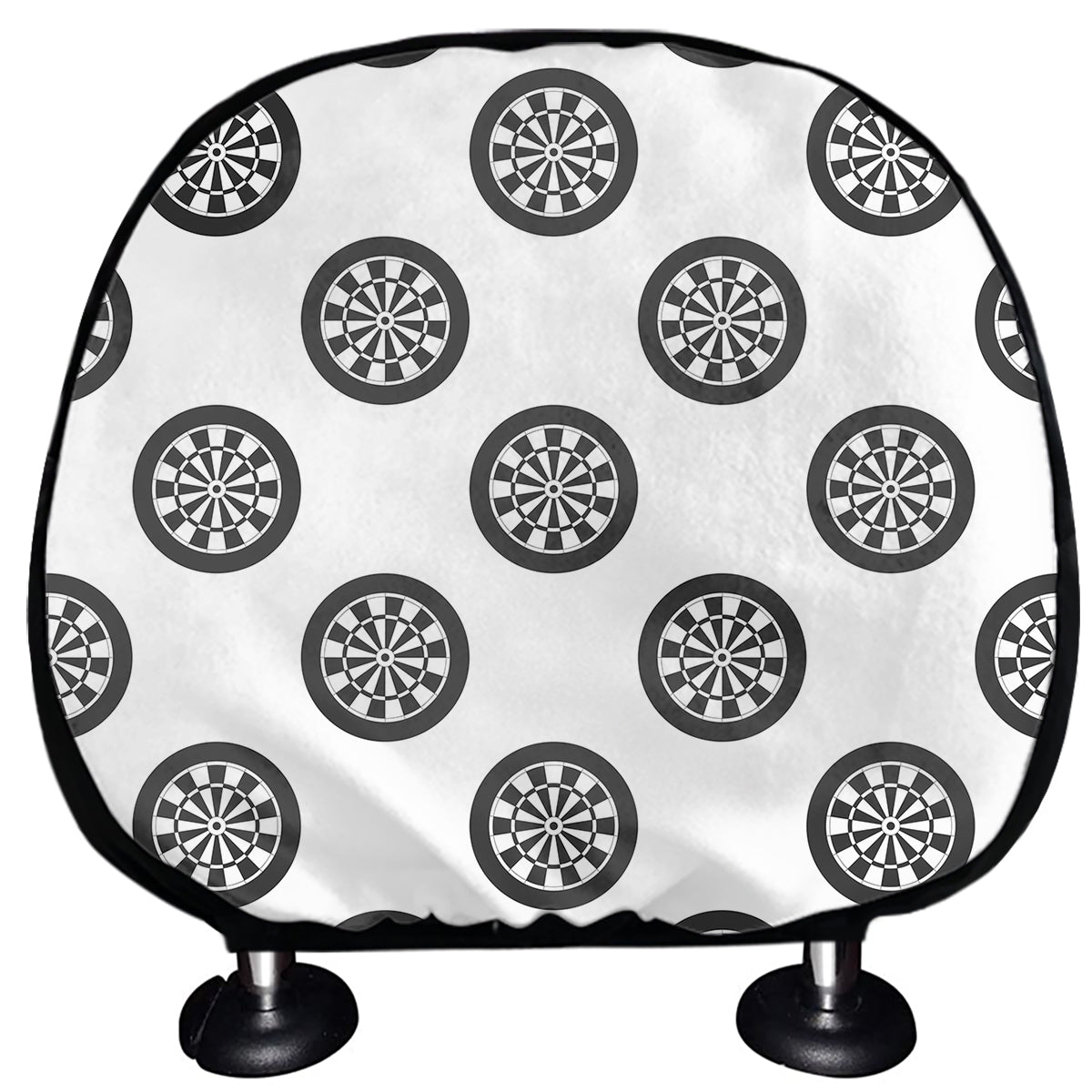 Dartboard Pattern Print Car Headrest Covers