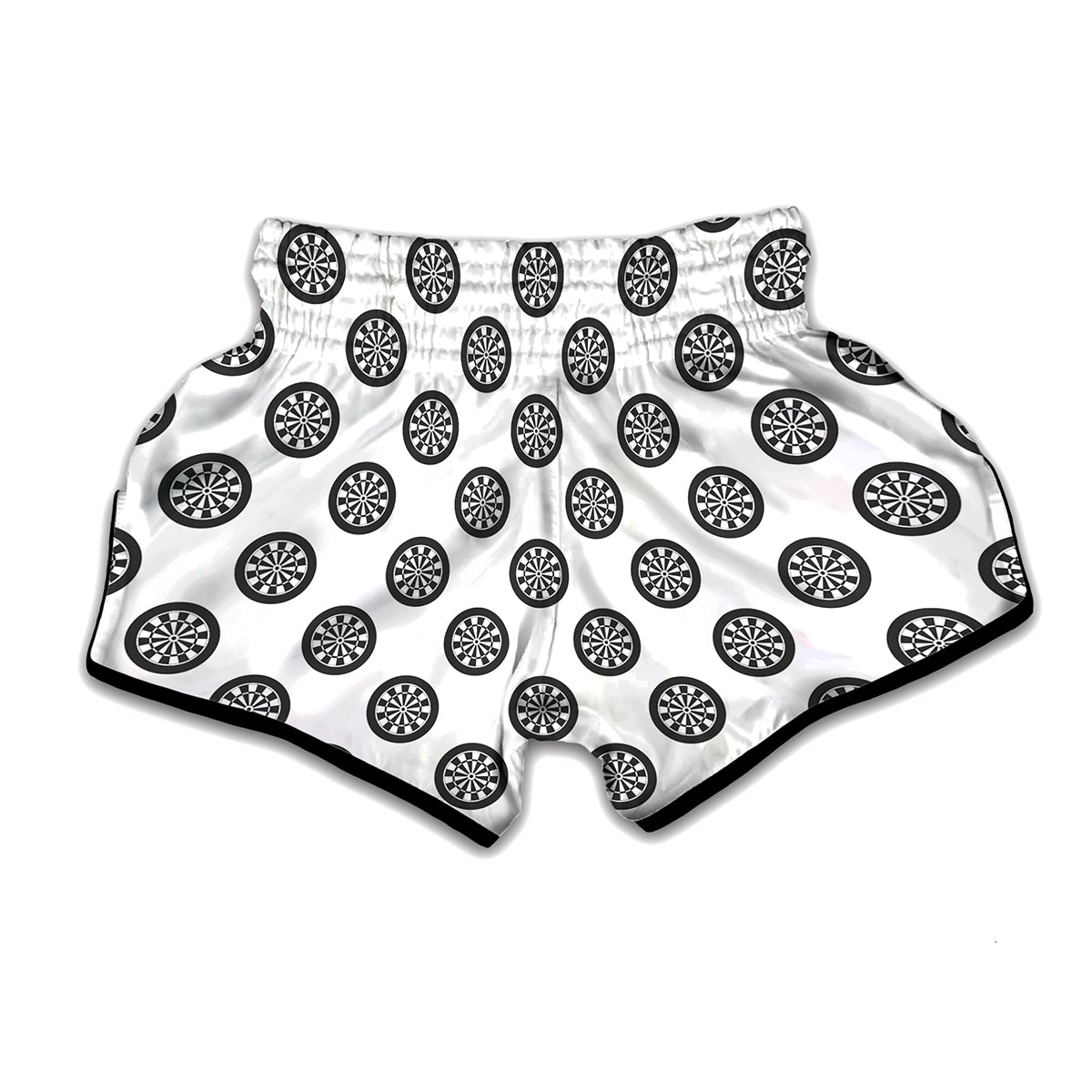 Dartboard Pattern Print Muay Thai Boxing Shorts