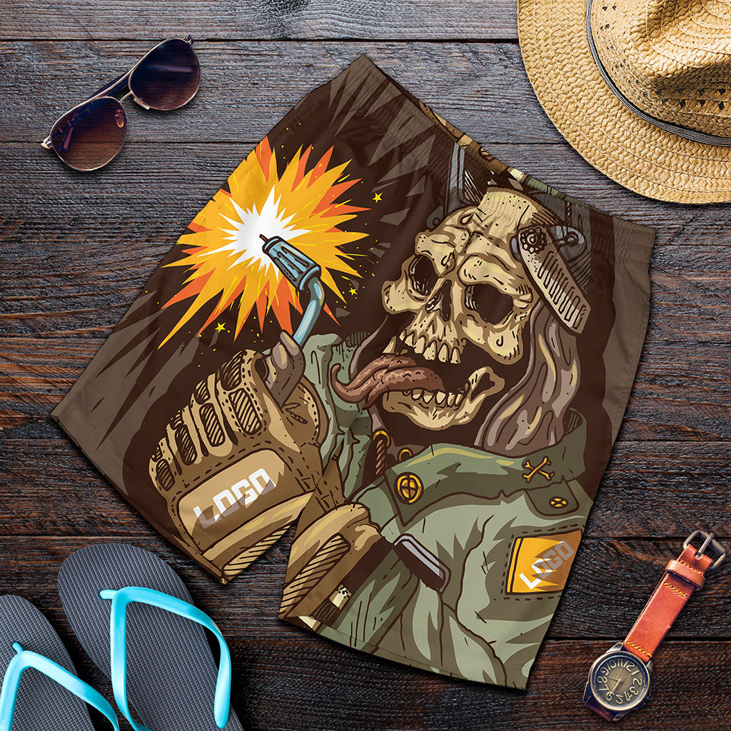 Dead Welder Print Men's Shorts